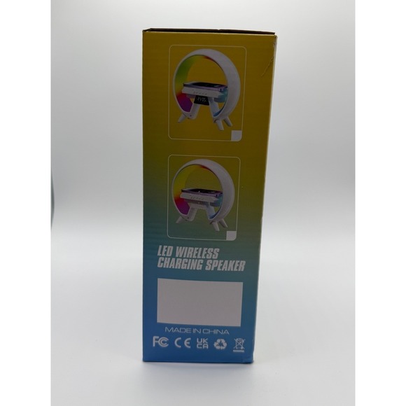 LED Wireless Charging Speaker 15 W White 0107 - Picture 4 of 5